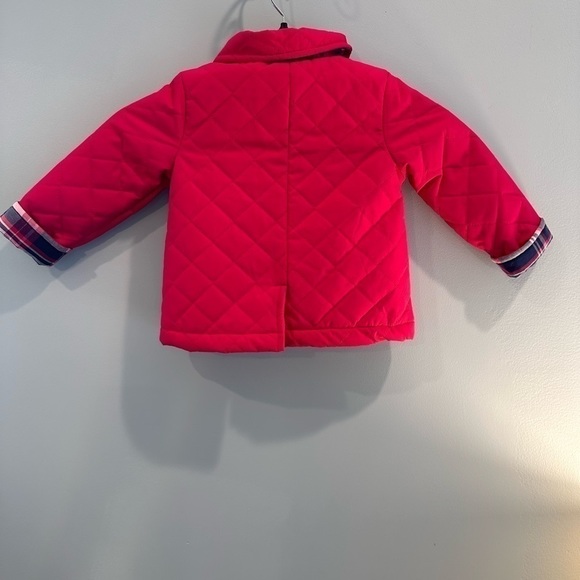 Gymboree Girls Bow Quilted Jacket  - Preppy Puppy Size 12-18 months - Picture 2 of 7
